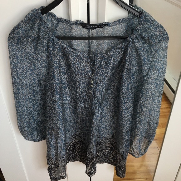 Silk like Zara blouse - Picture 1 of 3
